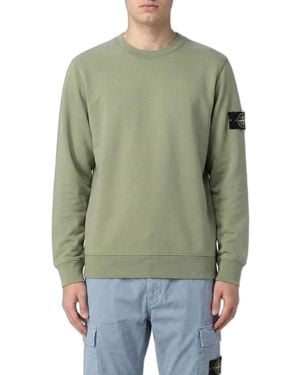Stone Island Logo-Patch Jumper - Green
