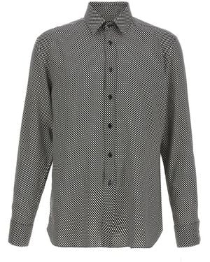 Tom Ford Polka Dot Shirt - Gray