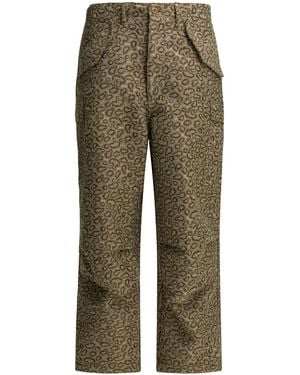 Beams Plus Polyester Cotton Pants - Green