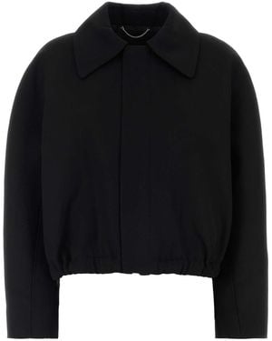 Victoria Beckham Wool Arden Bomber Jacket - Black