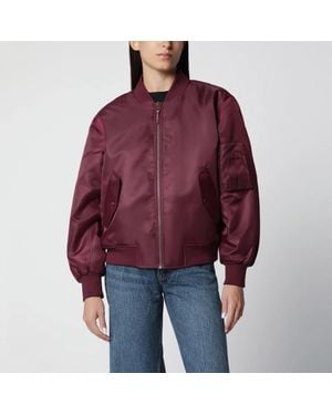 Anine Bing Leon Zipup Bomber Jacket - Red