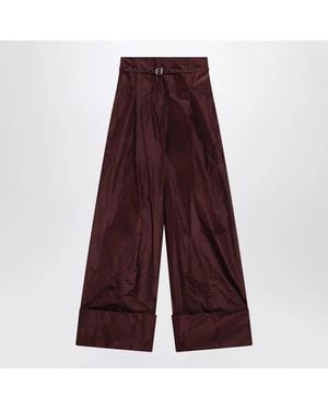 Fendi Taffeta Pants - Purple