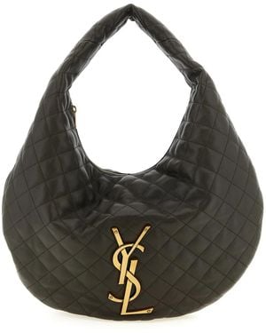 Saint Laurent 'Hobo Icare' Shoulder Bag - Black
