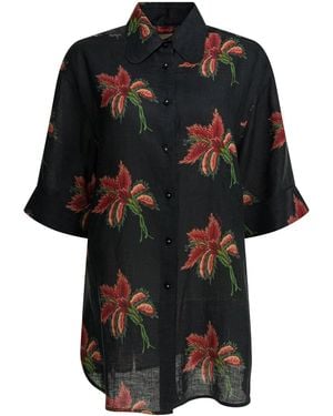 Valentino Linen Shirts - Black