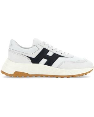Hogan Hyperlight Smooth Leather Sneakers - White