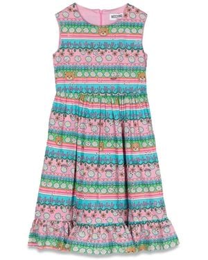 Moschino Fancy Sleeveless Dress - Blue