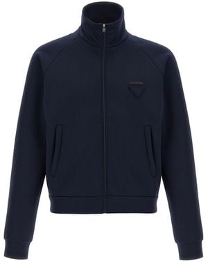 Prada Tech Fabric Sweatshirt - Blue