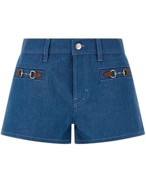 Gucci 'Morsetto' Shorts - Blue