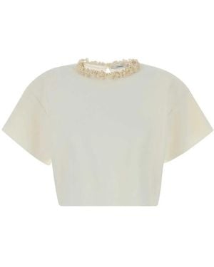 Givenchy Top With Pearl Detailing - White