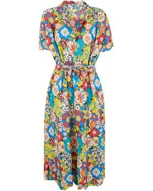 Daniela Gregis "20.07.06" Short Sleeves Dress - Blue