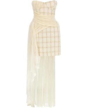 Elisabetta Franchi Amphora Dress - White