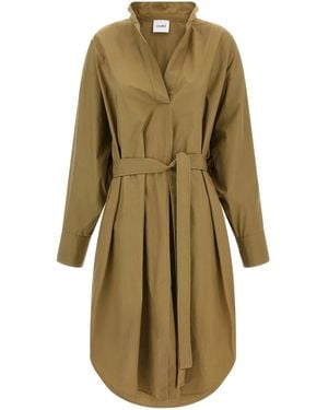 Nude Chemisier Dress - Green