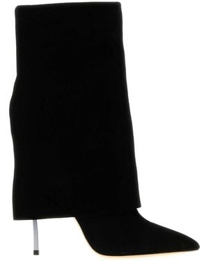 Casadei Stivaletto Merlino Blade Scamosciato - Black