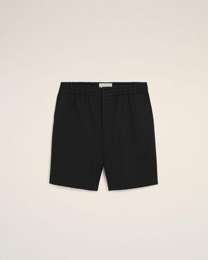 Ami Paris Ami De Coeur Elasticated Shorts - Black