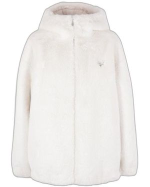 Prada Bianco Recycled Polyamide Giubbotto - White