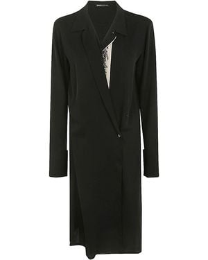 Ibrigu Georgette Wrapped Dress - Black