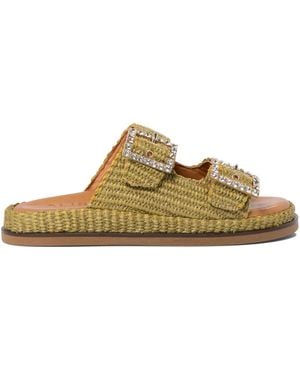 Alibi "Greta" Sandals - Green