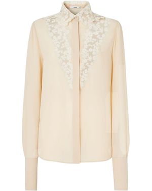 Fendi Camicia Georgette - White