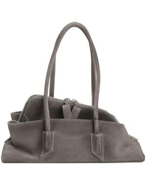 The Attico La Passeggiata Small Top Handle Bag - Gray