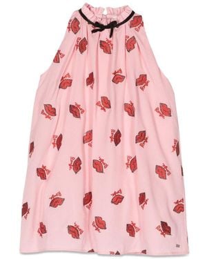 Sonia Rykiel Kisses Pinafore Dress - Pink