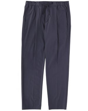 Herno Pants With Logo - Blue