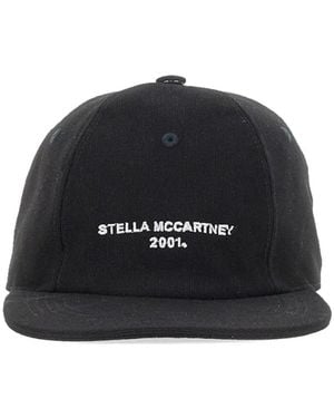 Stella McCartney Baseball Hat With Logo Embroidery - Black