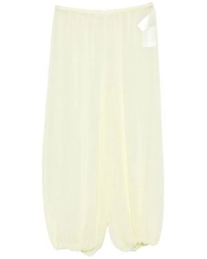 Frankie Shop Light Polyester Trousers - White