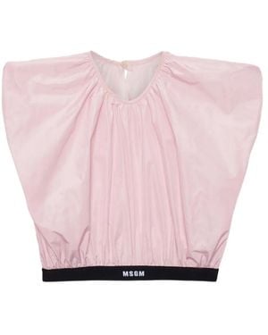 MSGM Polyester Top - Pink