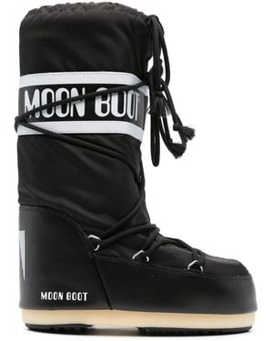 Moon Boot "Icon" Nylon Boot - Black