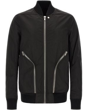 Rick Owens 'Heizer Flight' Bomber Jacket - Black