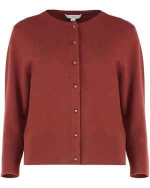 Vince Dark Cardigan, Elegant And Versatile - Red