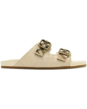 Burberry Urchin Sandal, Checked - White