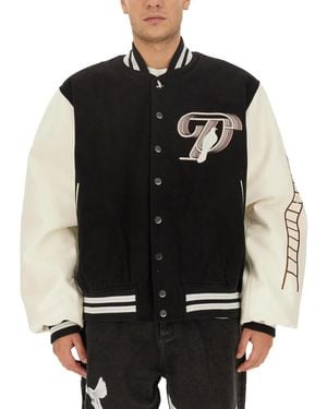 3.PARADIS Jacket With Logo - Black