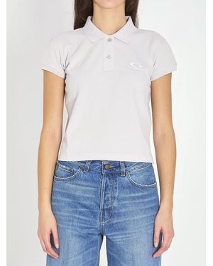 Balenciaga Dirty Ss Cotton Polo - Blue