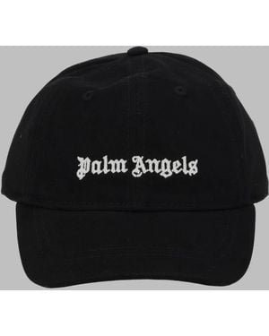 Palm Angels Logo Baseball Cap Soft Girl - Black