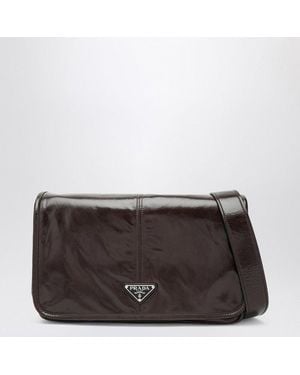 Prada Shoulder Bag With Flap - Black