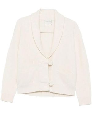 forte_forte Cashmere Blend Cardigan - White