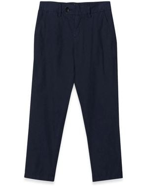 Fay Fabric Pants - Blue