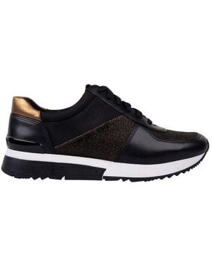Michael Kors Bronze Leather Sneakers - Black