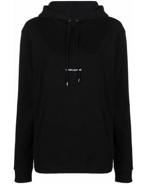 Saint Laurent Sweatshirt With Logo Print - Black