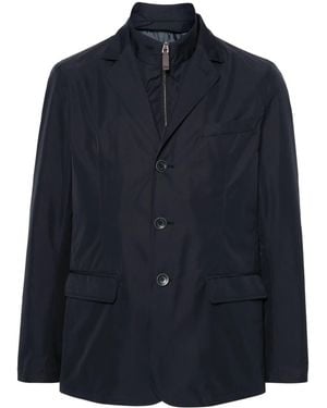 Herno Woven Jacket - Blue