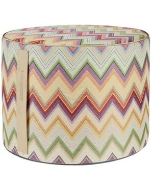 Missoni Home 'Agadir' Cylinder Pouf - Gray