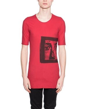 MD75 Cotton Printed T-Shirt - Red