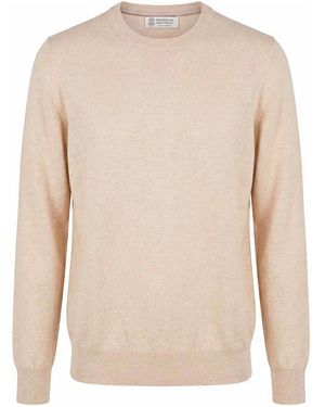 Brunello Cucinelli Cashmere Jumper - Natural