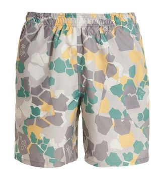 Objects IV Life Printed Beach Shorts - Blue
