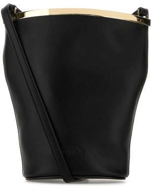 Tod's Leather Bucket Bag - Black