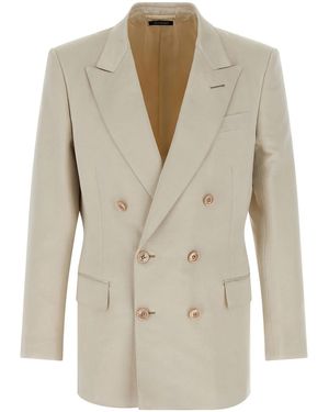 Tom Ford Double-Breasted Blazer - Natural