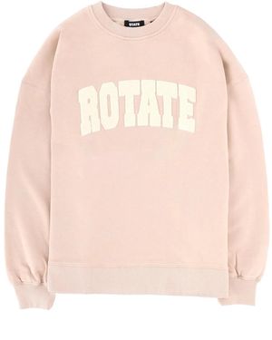 ROTATE BIRGER CHRISTENSEN Rotate Birger Christensen Sweatshirt With Logo - Pink