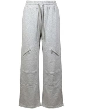 Off-White c/o Virgil Abloh Melange Jersey Wide Trousers - Grey