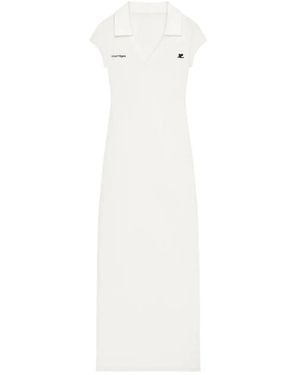 Courreges Courregès Sports Polo Long Dress - White